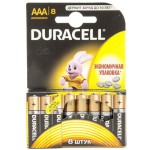 Батарейки, Duracell (Дюраселл) №8 арт. LR03 Бейсик ААА алкалиновые 1.5V